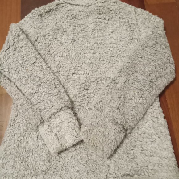Gray sherpa jacket/teddy bear jacket - Picture 3 of 5
